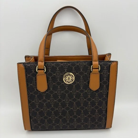 Brown and Black Designer Tote Bag - Picture 2 of 15